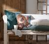 Federa per cuscino 5881 Cotone / Poliestere - 46 x 46 cm - Marrone / Petrolio