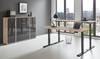 Ensemble de bureau Avin - 4 éléments E Imitation chêne Sonoma / Anthracite brillant