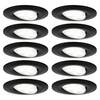 Set di 10 luci da incasso a LED Calla Materiale plastico - Nero - 1 punto luce