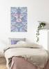 Impression sur toile Mandala Mauve Intissé - Multicolore - 60 x 90 m