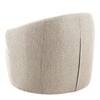 Loungefauteuil Boltrom bouclé/ijzer - beige/zwart