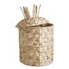 Korb PINEAPPLE Aluminium / Papier - Natur - Höhe: 63 cm