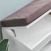 Panca con vano per scarpe Saal Tessuto / Tessuto strutturato - Marrone / Bianco - Bianco / Marrone