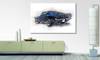 Quadro Mustang Abete massello / Tessuto misto - 80 x 120 cm