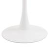 Tavolo da pranzo Lazri Ceramica / Metallo - Effetto marmo bianco / Bianco