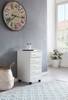 Cassettiera con ruote Meißen MDF - Bianco - Bianco