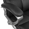 Chaise de bureau pivotante Hornow Imitation cuir - Noir