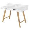 Scrivania Coswig MDF - Bianco / Quercia
