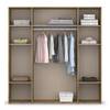 Drehtürenschrank Voyager Eiche Artisan Dekor - Breite: 187 cm - Mit Schubladen