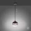 Hanglamp Zea type A rookglas / ijzer - 1 lichtbron