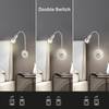 Lampada da parete a LED Veta Materiale plastico - Argento