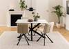 Sedia imbottita Gulstav Beige - Metallo - Tessile - 47 x 85 x 59 cm