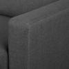 Ecksofa MAISON 1-Sitzer mit Longchair Webstoff - Webstoff Inas: Dunkelgrau - Longchair davorstehend links