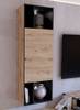 Wandkast Leakon Artisan eikenhouten look/zwart