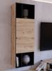 Wandkast Leakon Artisan eikenhouten look/zwart