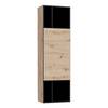 Wandkast Leakon Artisan eikenhouten look/zwart