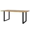 Table Kardama Imitation chêne Bartex / Noir mat