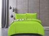 Copripiumino e 2 federe Tukan Cotone egiziano - Verde / Bianco - 200 x 220 cm + 2 cuscini 80 x 80 cm