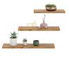 Wandregal Kopenhangen Braun - Holzwerkstoff - 15 x 2 x 60 cm