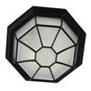 Außen Deckenlampe MILANO Schwarz - Glas - Metall - 27 x 13 x 27 cm