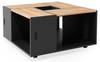 Table basse Anton anthracite/goldkraft Marron - En partie en bois massif - 80 x 43 x 80 cm