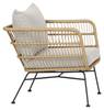 Gartenstuhl Nina 2er Set Beige - Rattan - 68 x 65 x 72 cm