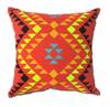Coussin motif tribal rouge 45*45 Rouge - Textile - 45 x 45 x 12 cm