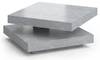 Couchtisch „Elias“ Beton 360° drehbar Grau - Holz teilmassiv - 70 x 34 x 70 cm