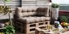 Palettenkissen Classic 3er Set Sand Eiche Dekor