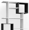 Etagère ube Blanc - En partie en bois massif - 92 x 187 x 29 cm