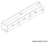 TV Lowboard Hängend Damla Weiß Weiß