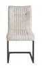 Lot de 2 chaises velours design - VIVI Gris