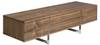 TV-Ständer aus Nussbaumholz Braun - Metall - Massivholz - Holzart/Dekor - 180 x 46 x 56 cm