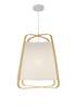 Suspension Hawi Blanc - Bambou - 40 x 42 x 40 cm