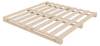 Lit palette 200 x 200 cm nature Marron - En partie en bois massif - 200 x 13 x 200 cm