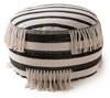 Pouf Deja Noir - Fibres naturelles - 55 x 30 x 55 cm