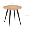 Table  Modasa Marron - Bois massif - 80 x 76 x 80 cm
