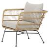 Gartenstuhl Nina 2er Set Beige - Rattan - 68 x 65 x 72 cm