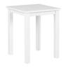 Table basse Asgar Blanc - Bois massif - 45 x 55 x 45 cm