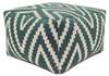 Sitzwürfel Fußhocker Sitzhocker 55x37x55 Grün