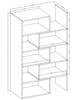 FURNIX Étagères CHARLES 2 Marron - Bois manufacturé - 110 x 189 x 33 cm