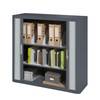 Aktenschrank easyOffice Anthrazit / Grau - Höhe: 104 cm