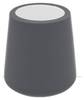 WC-Bürstenbehälter COCOON Grau - Keramik - 11 x 41 x 11 cm