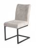 Lot de 2 chaises velours design - VIVI Gris