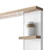 Spiegel Bjerka (inclusief. verlichting) wit/lichte Riviera eikenhouten look