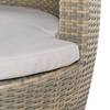 Balkonset Pooly (3-teilig) Polyrattan - Beige / Grau