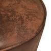 Barhocker Lady Rock Vintage Microfaser / Stahl - Braun / Gold