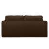 Boxspring-Schlafsofa Goodlow Webstoff Polia: Braun - Mit Schlaffunktion