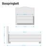 Lit boxspring Bottna Tissu structuré - Anthracite - 100 x 200cm - Matelas à ressorts Bonnell - D2 souple