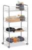 Etagère sur roulettes en métal Hauteur : 77 cm